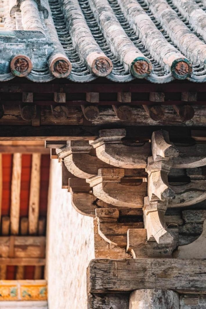 高平市古建資圣寺斗拱結(jié)構(gòu)。王劍攝