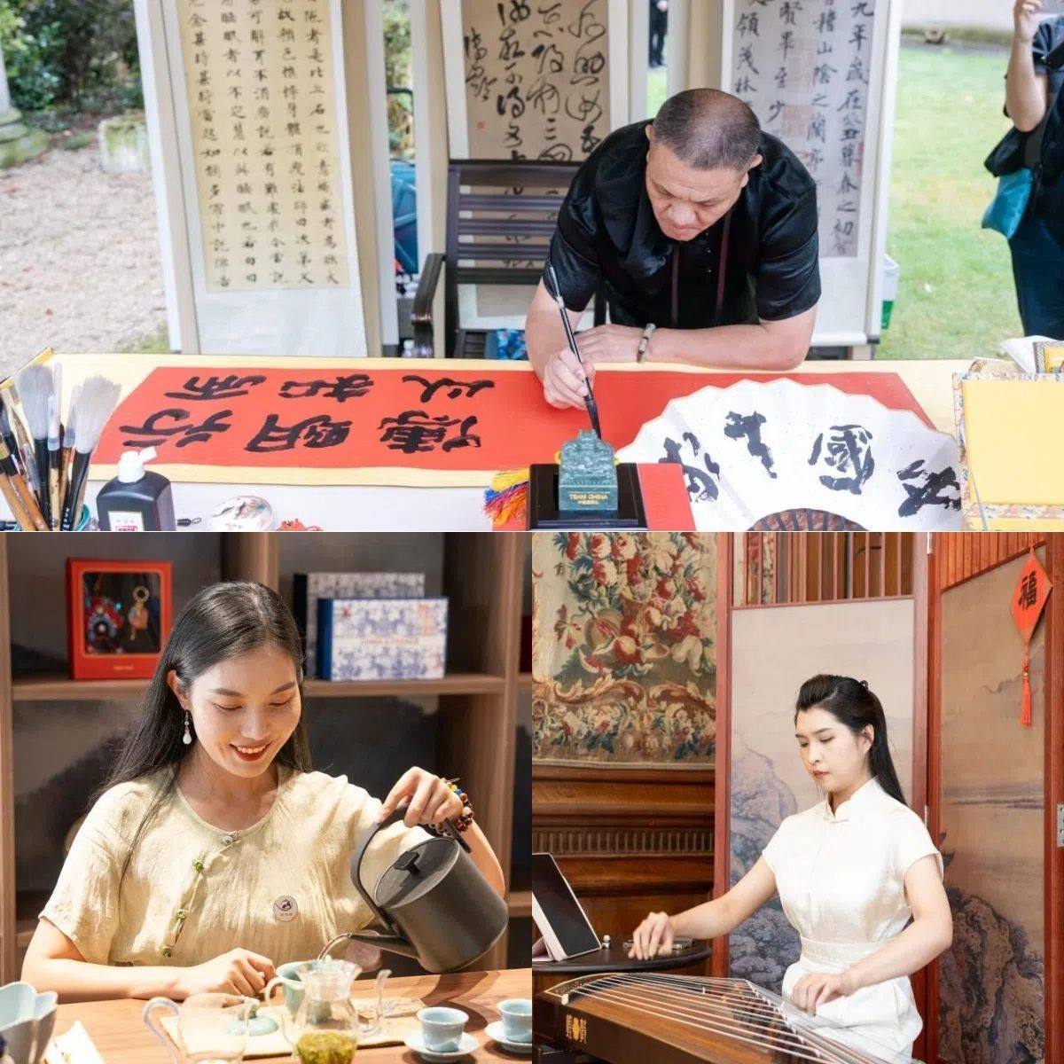 中國(guó)非遺與傳統(tǒng)文化展區(qū)引人入勝。 “中國(guó)之家”供圖