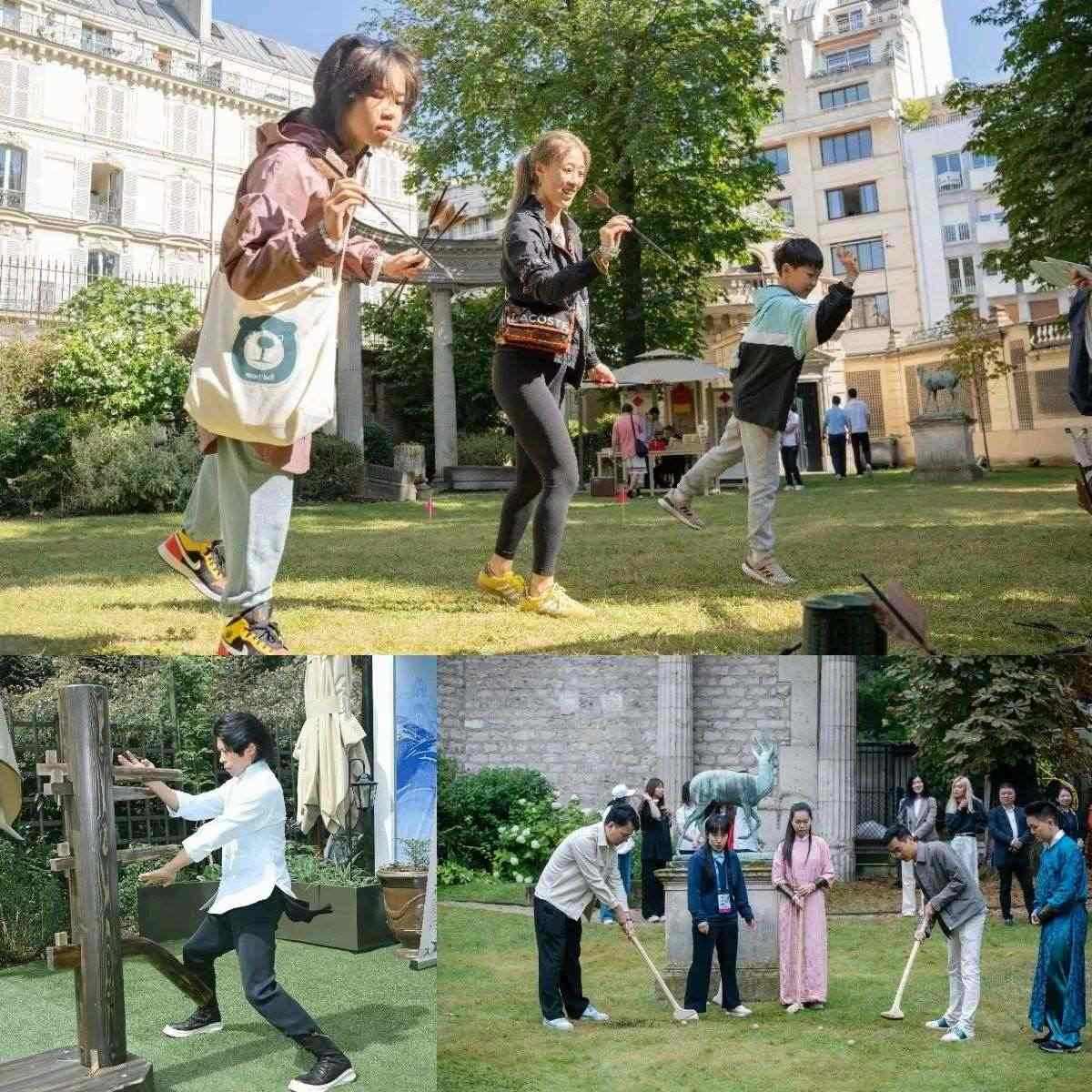 中國(guó)傳統(tǒng)體育項(xiàng)目互動(dòng)體驗(yàn)區(qū)樂(lè)趣橫生。“中國(guó)之家”供圖