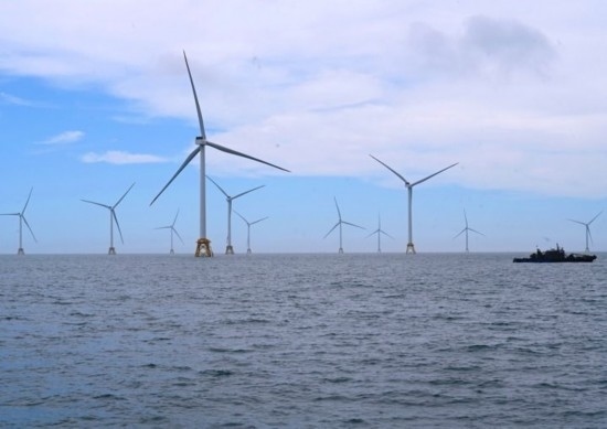 2024年6月19日拍攝的三峽集團(tuán)漳浦二期海上風(fēng)電項(xiàng)目。新華社記者 林善傳 攝