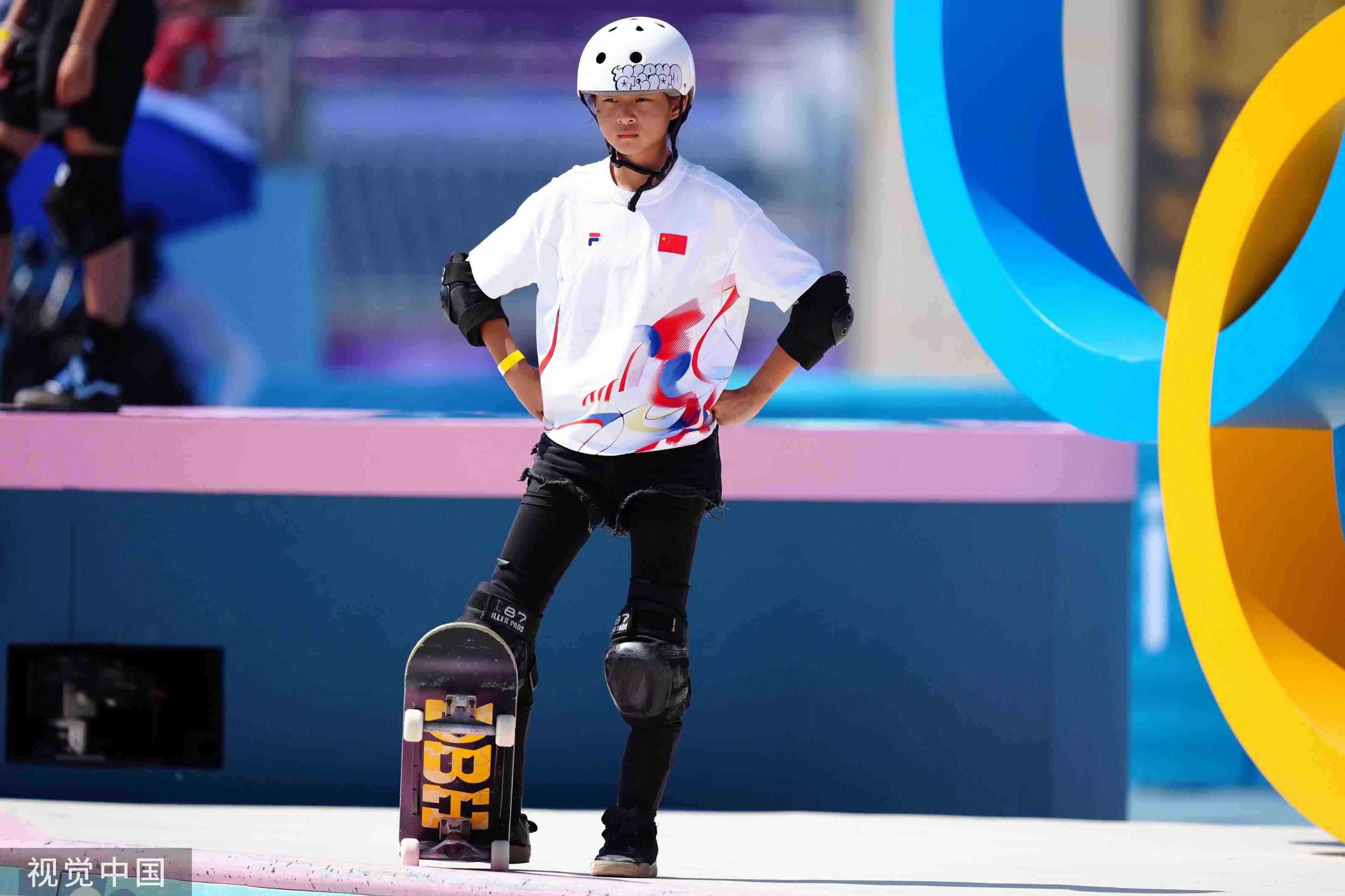 11歲的鄭好好出戰(zhàn)奧運(yùn)會(huì) 圖片來(lái)源：視覺(jué)中國(guó)