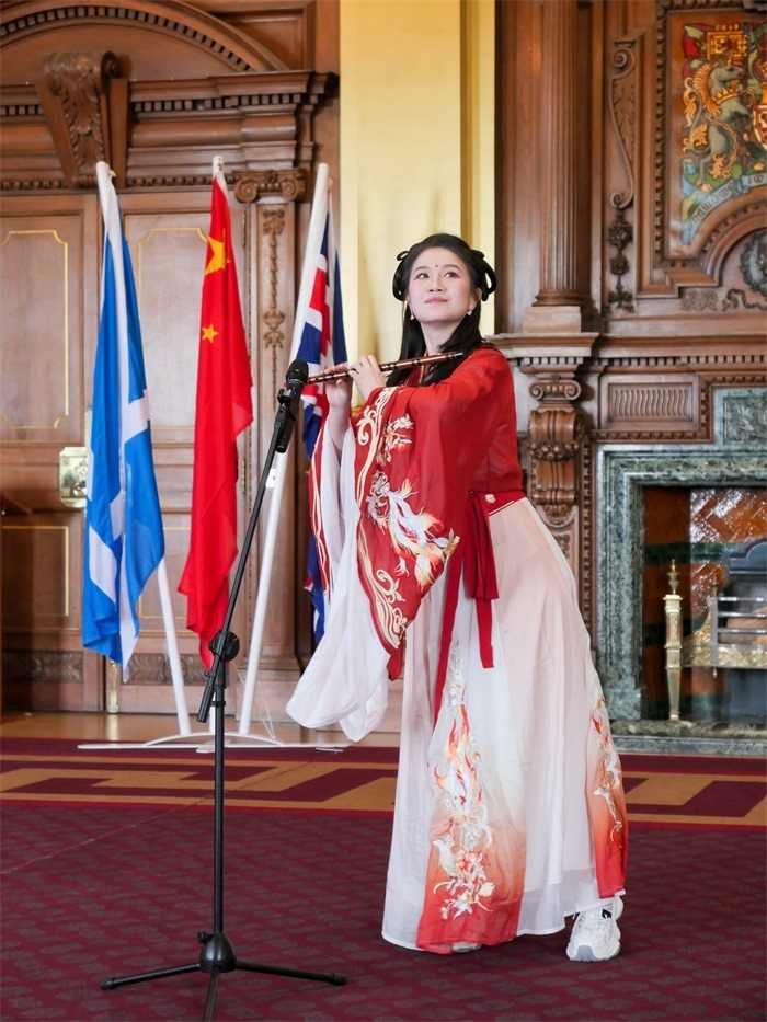 《長城魂》在愛丁堡市政廳演出。主辦方供圖