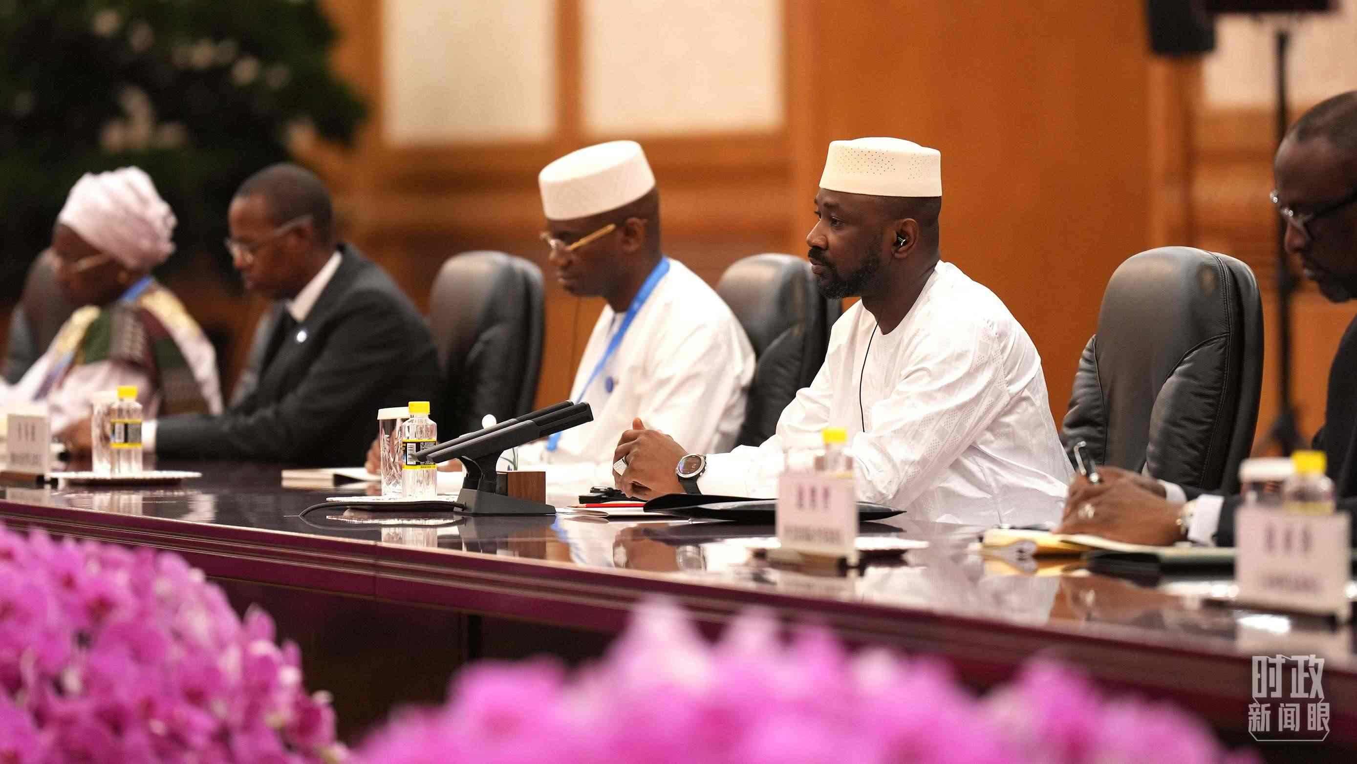 △馬里總統(tǒng)戈伊塔。（總臺記者李晉拍攝）