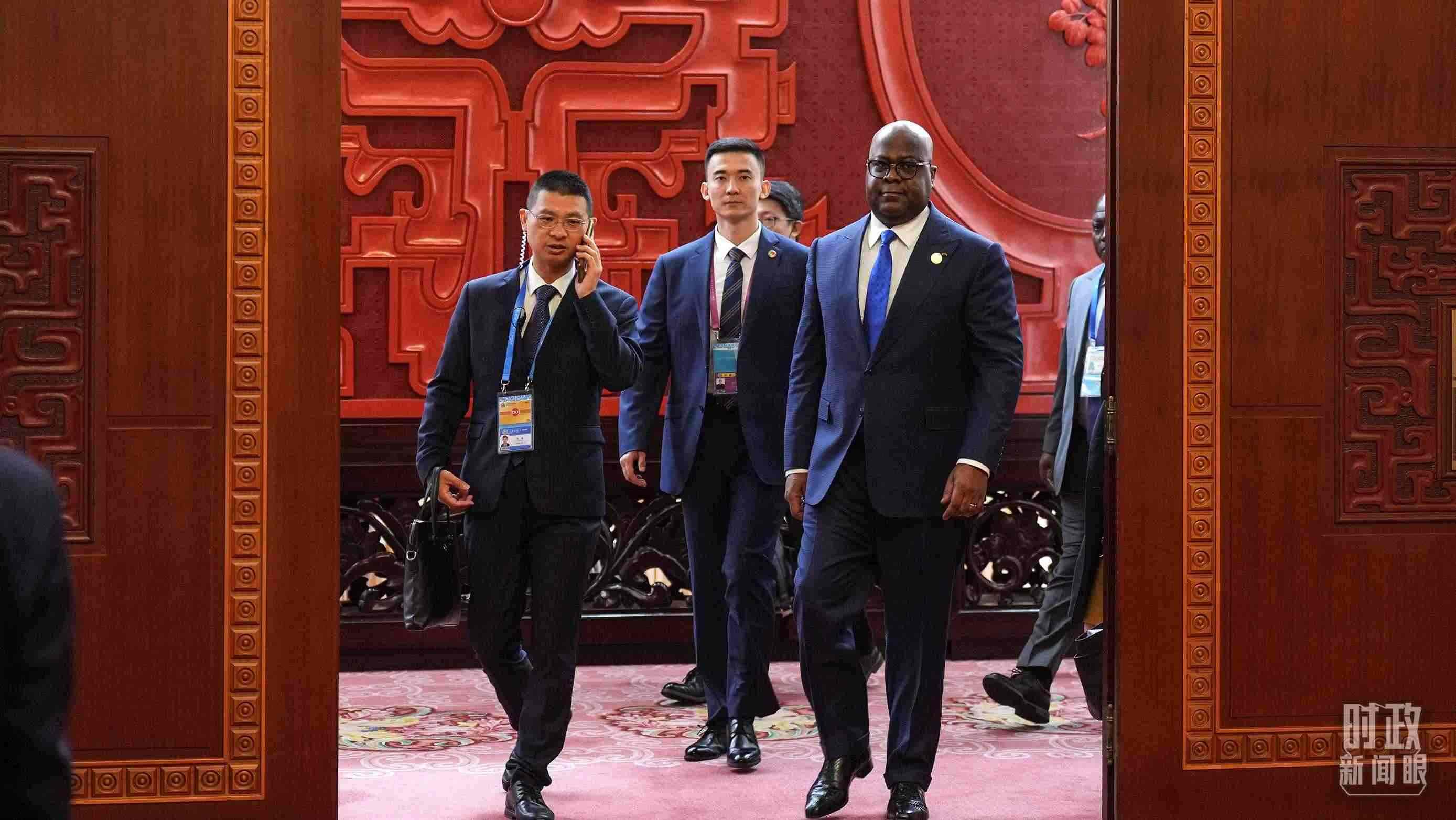 △剛果（金）總統(tǒng)齊塞克迪。（總臺記者李晉拍攝）