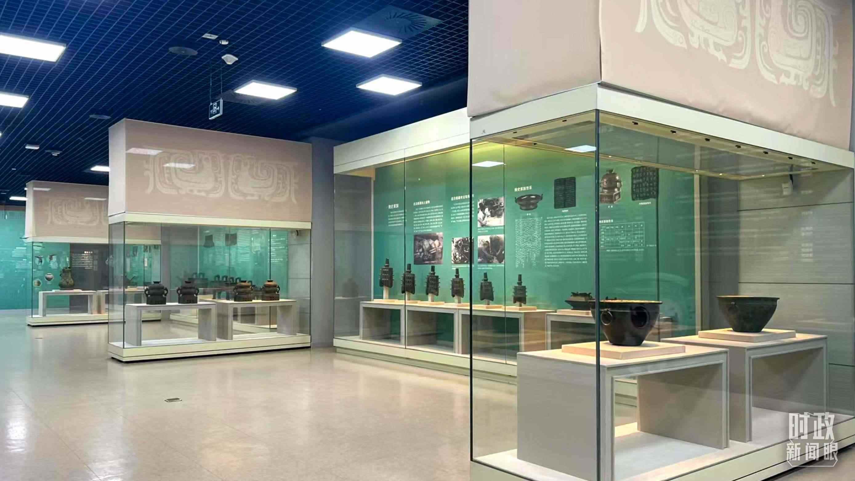 △ 寶雞青銅器博物院內(nèi)展陳。（總臺記者崔剛拍攝）
