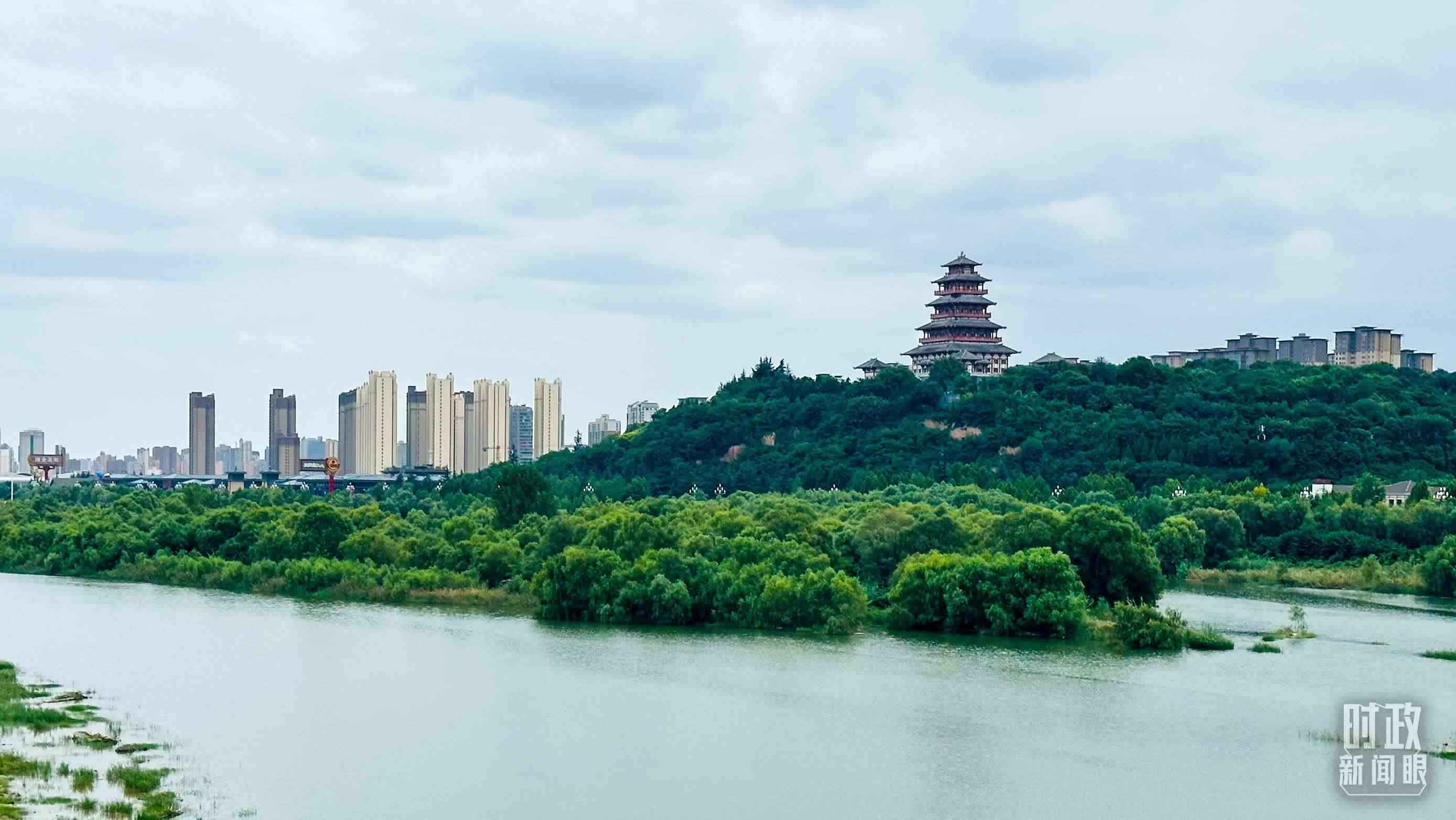 △黃河的第一大支流——渭河。（總臺央視記者范一鳴拍攝）