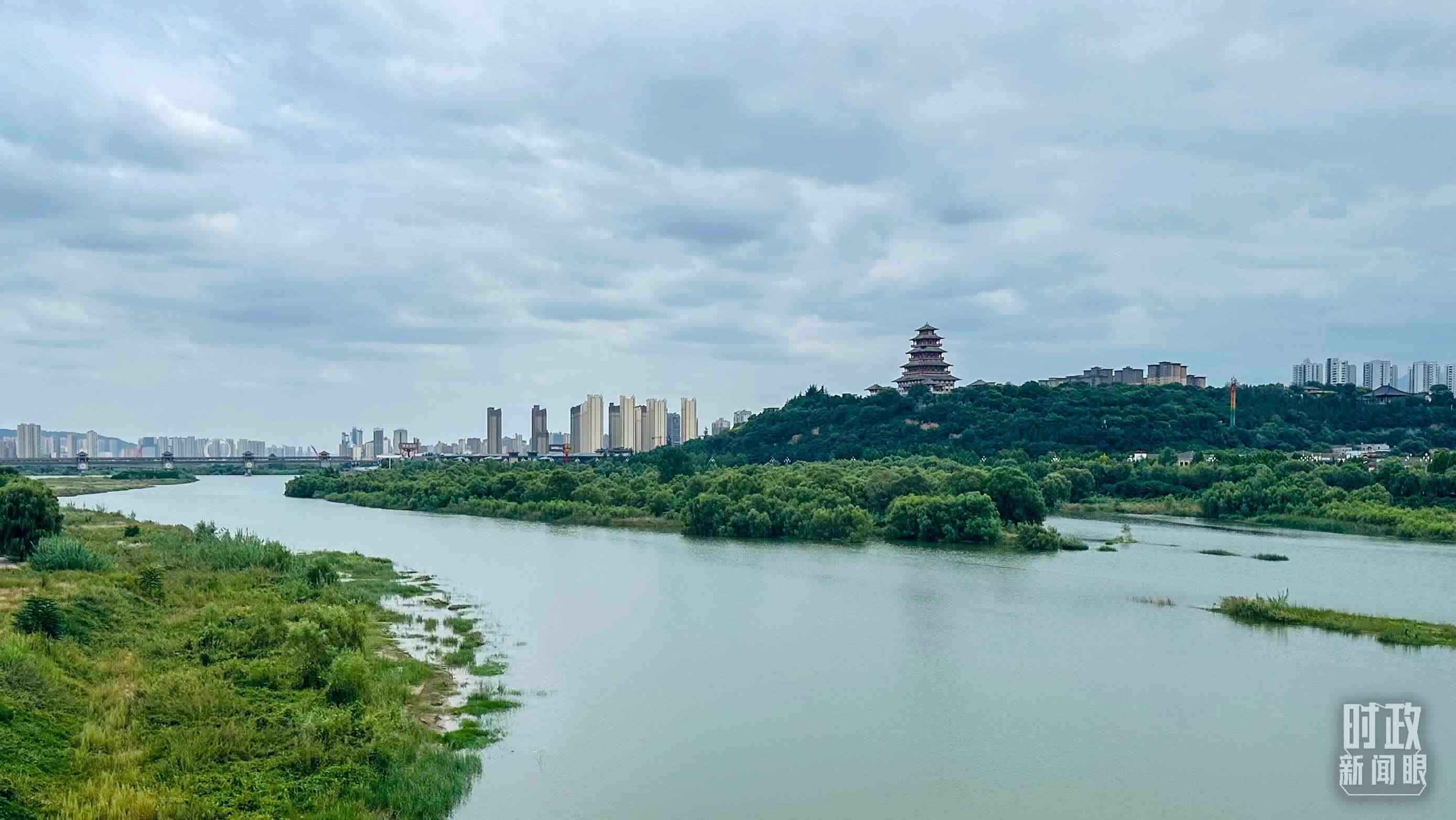 △ 渭河。（總臺央視記者范一鳴拍攝）