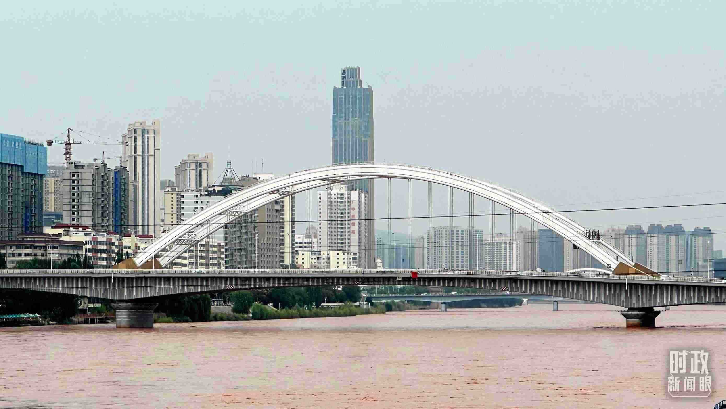 △黃河蘭州段。（總臺央視記者范一鳴拍攝）