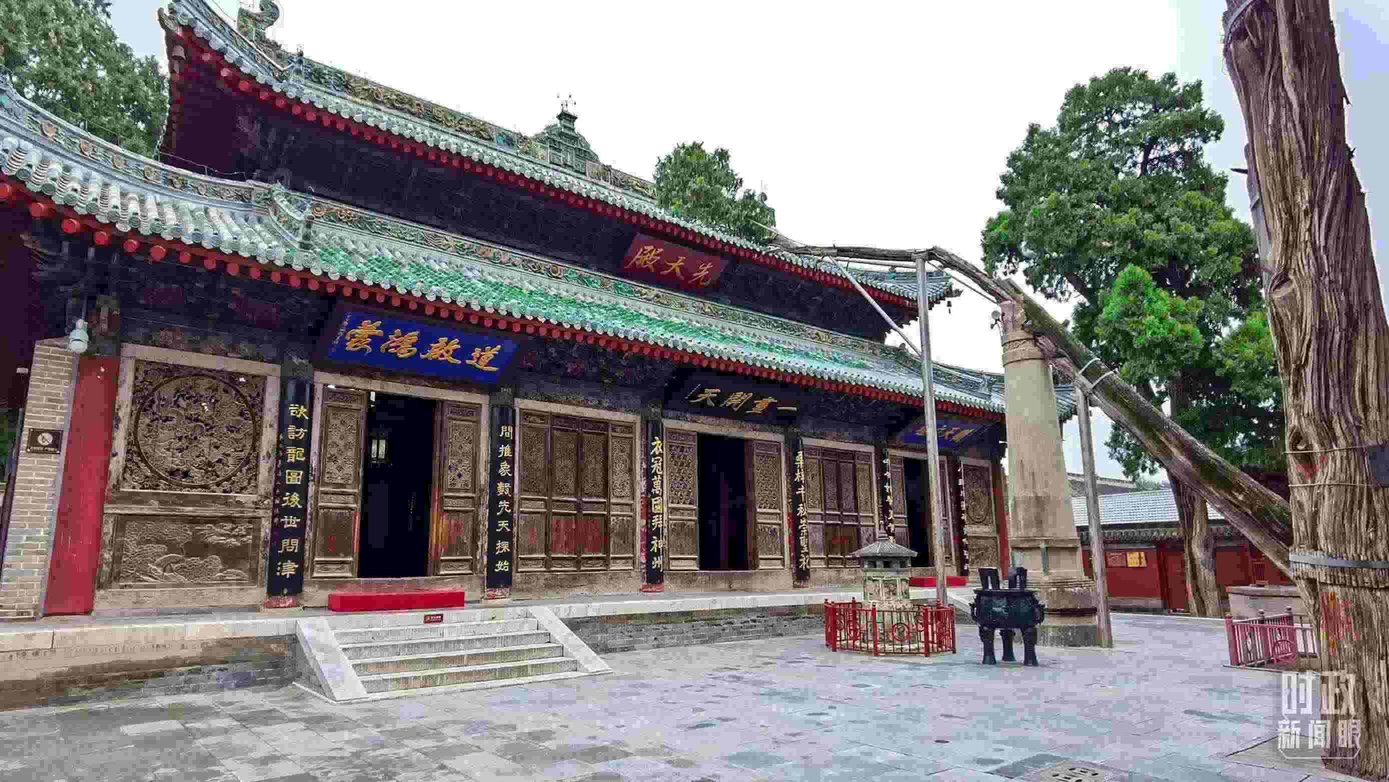 △ 伏羲廟。（總臺央視記者郭鴻拍攝）