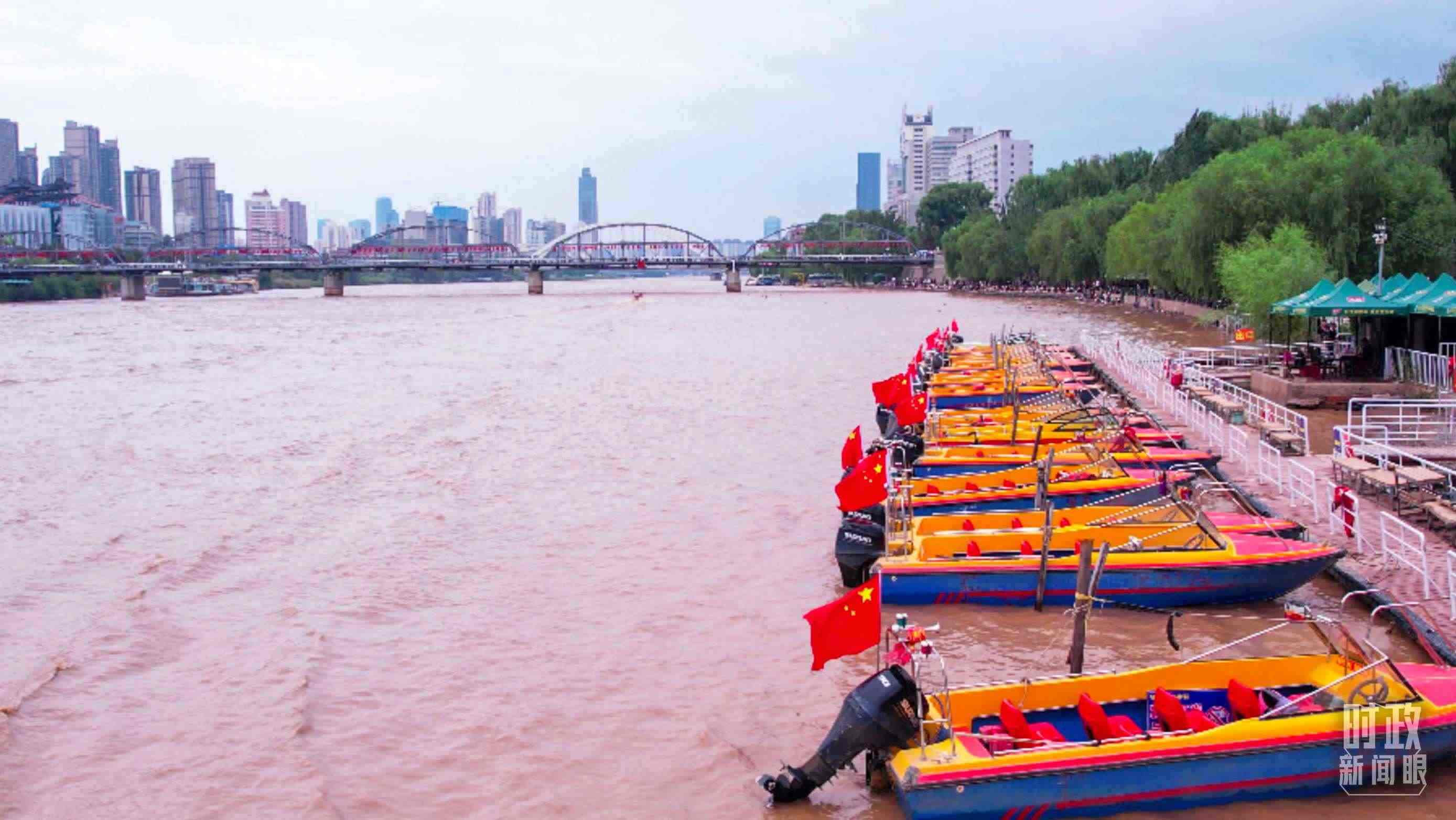 △黃河蘭州段。（總臺記者張吉瑞拍攝）