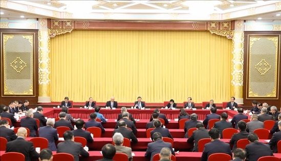 2024年3月6日，中共中央總書記、國(guó)家主席、中央軍委主席習(xí)近平看望參加全國(guó)政協(xié)十四屆二次會(huì)議的民革、科技界、環(huán)境資源界委員，并參加聯(lián)組會(huì)，聽取意見和建議。新華社記者 黃敬文 攝