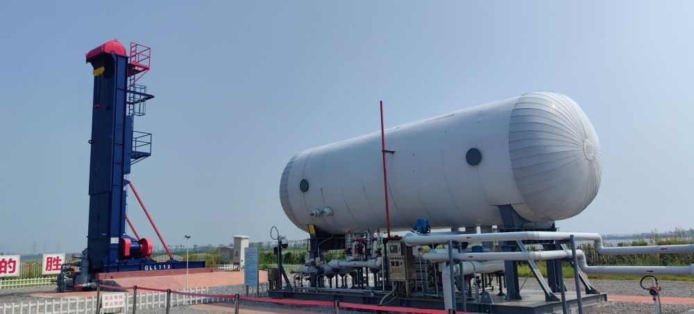 2024年8月30日，勝利油田萊113區(qū)塊CCUS項目現(xiàn)場。新華社記者 陳國峰 攝