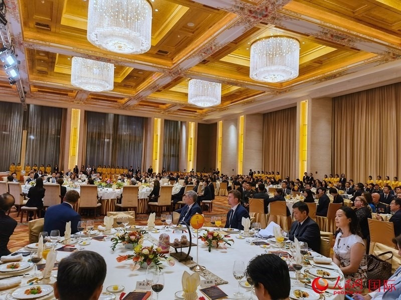 慶祝中俄建交75周年招待會在京舉行。人民網(wǎng)記者 李明琪攝