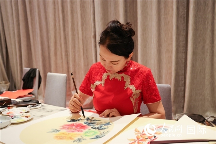 中國(guó)傳統(tǒng)文化展示。人民網(wǎng)記者任皓宇攝