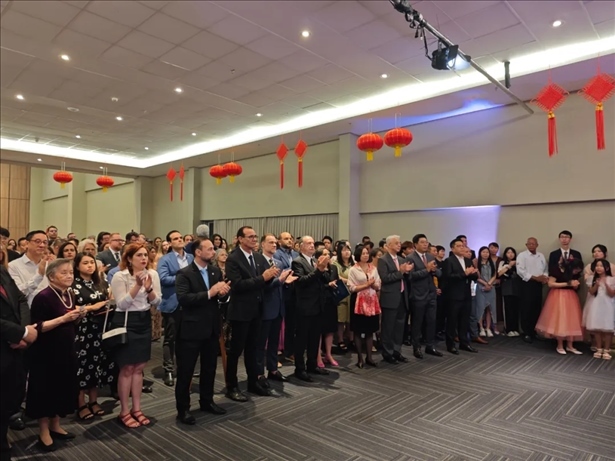 圖為招待會現(xiàn)場。 中國駐累西腓總領館供圖