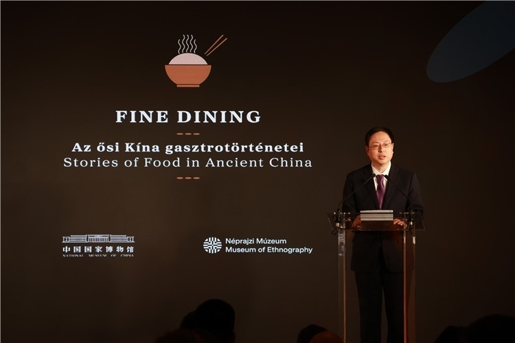 中國國家博物館副館長楊帆致辭。圖片由中國駐匈牙利大使館提供。