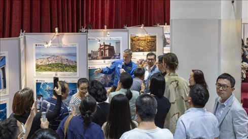 5月29日，“宇宙·金磚國家”圖片巡回展在北京舉辦，活動現(xiàn)場吸引了眾多中國觀眾。北京俄羅斯文化中心供圖