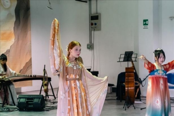 交流活動現(xiàn)場。 中國駐意大利使館供圖