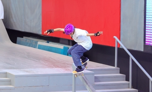 崔宸曦在比賽中。賽事組委會供圖