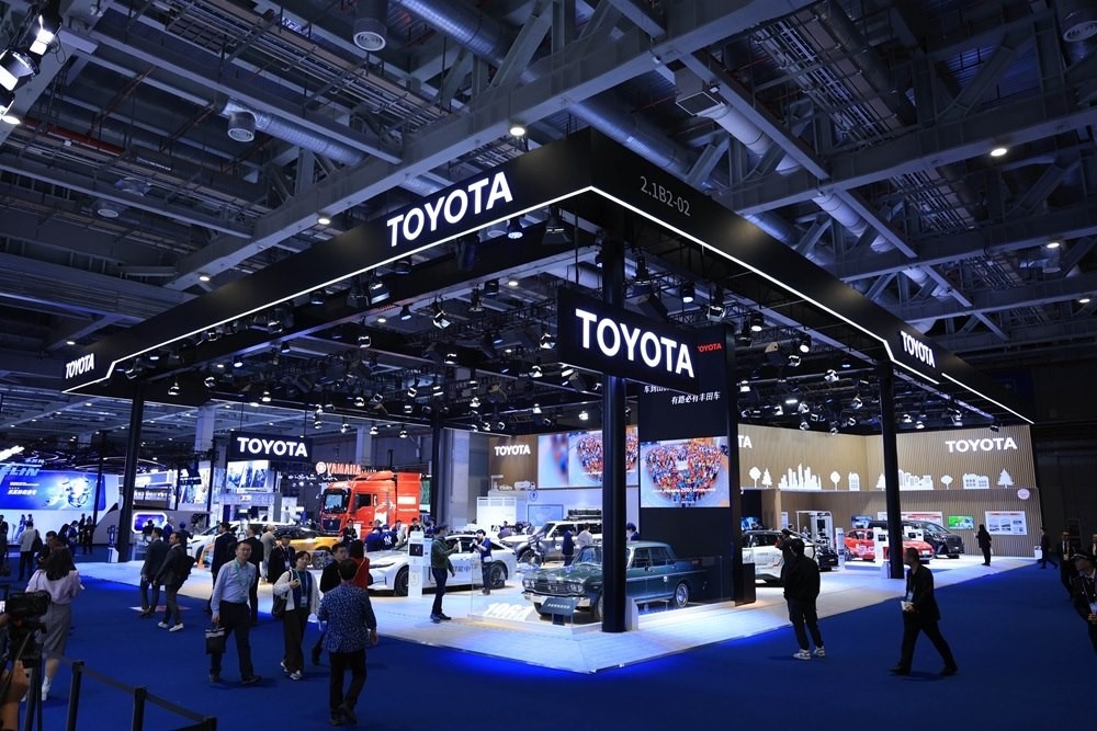 第七屆進博會豐田展臺。人民網(wǎng)記者 車柯蒙攝