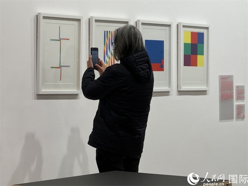 11月8日，觀眾在“瑞士經(jīng)典設(shè)計展”作品前駐足欣賞。人民網(wǎng) 謝瑩攝 