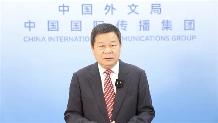 杜占元視頻致辭。主辦方供圖