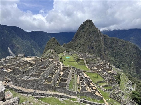 秘魯馬丘比丘古城遺址。本報記者 張朋輝 攝