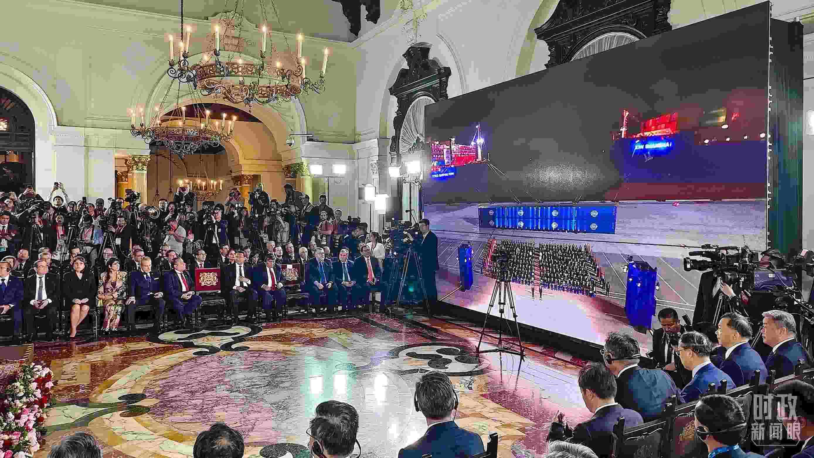 錢凱港開(kāi)港儀式現(xiàn)場(chǎng)。（總臺(tái)央視記者韓銳拍攝）