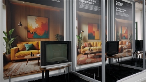 海信顯示技術(shù)展示畫作。海信南非公司供圖