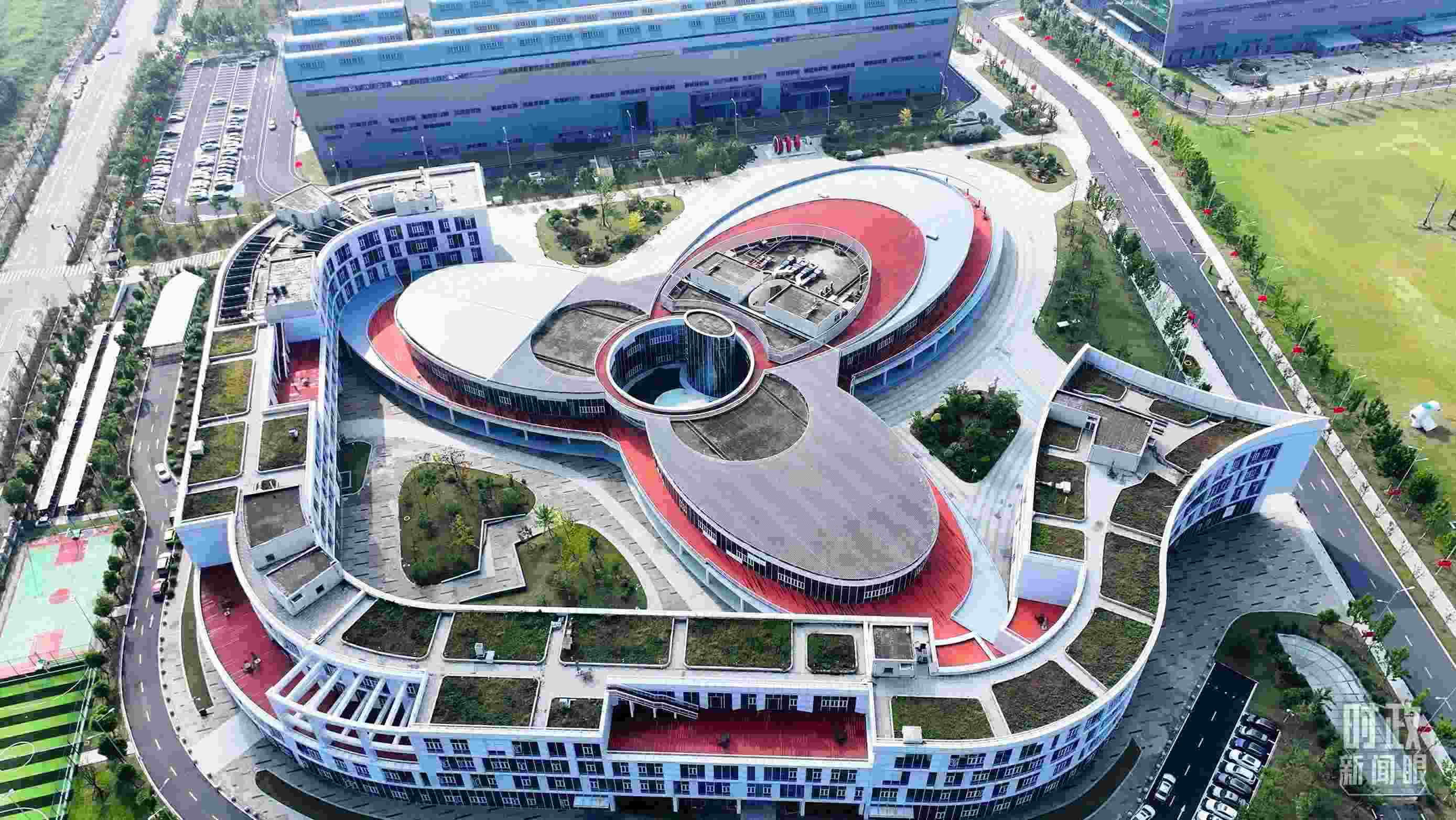 △位于合肥未來大科學城的聚變堆主機關鍵系統(tǒng)綜合研究設施園區(qū)。（總臺記者陳志猛拍攝）