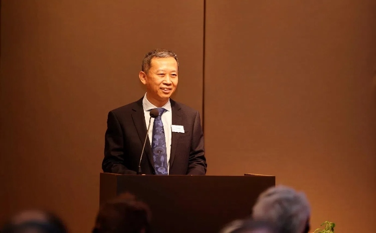 中國駐瑞典大使崔愛民應(yīng)邀出席論壇并致辭。中國駐瑞典大使館供圖