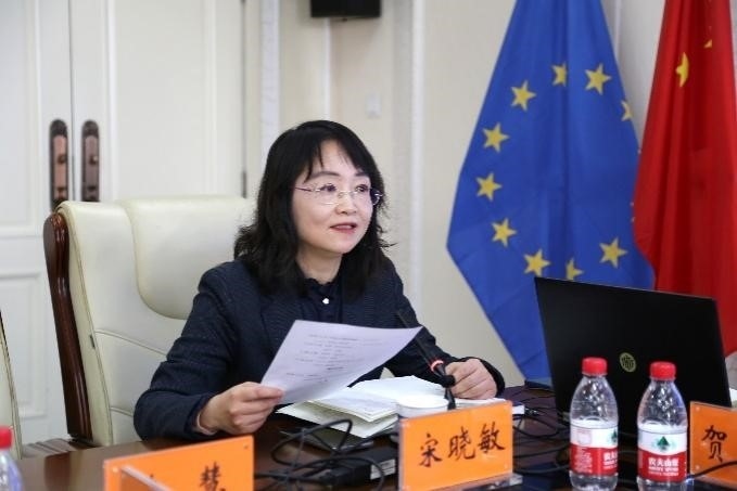 中國(guó)社會(huì)科學(xué)院歐洲研究所《歐洲研究》總編輯、中國(guó)歐洲學(xué)會(huì)秘書(shū)長(zhǎng)宋曉敏教授主持研討會(huì)。吳迪攝