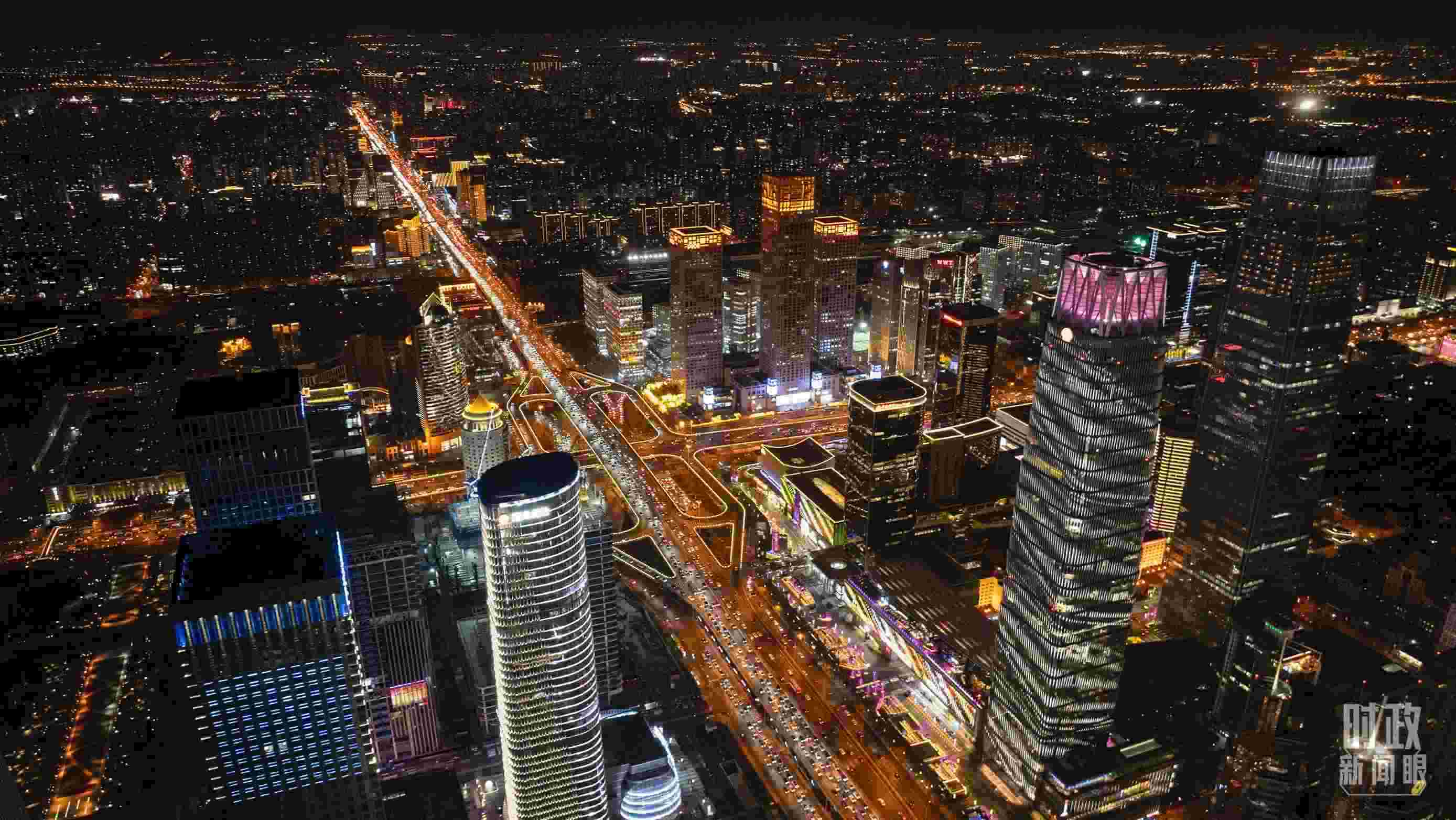 △北京CBD（中央商務(wù)區(qū)）。（總臺記者郭增浩拍攝）