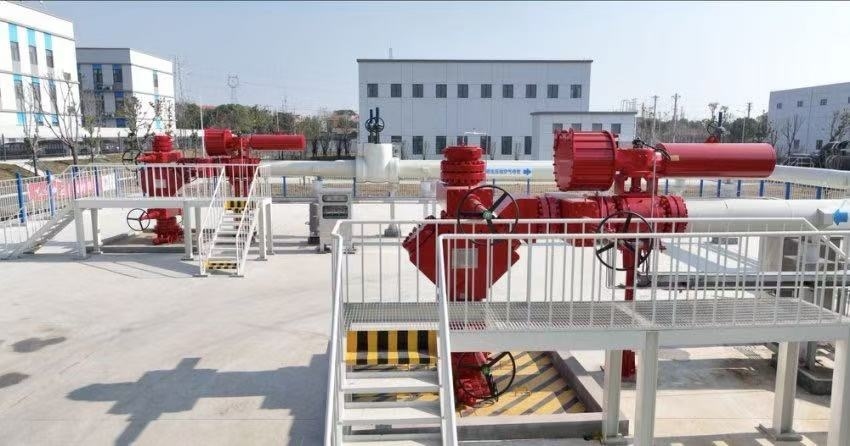 300兆瓦壓氣儲能示范工程鹽穴儲氣庫井場。受訪者供圖