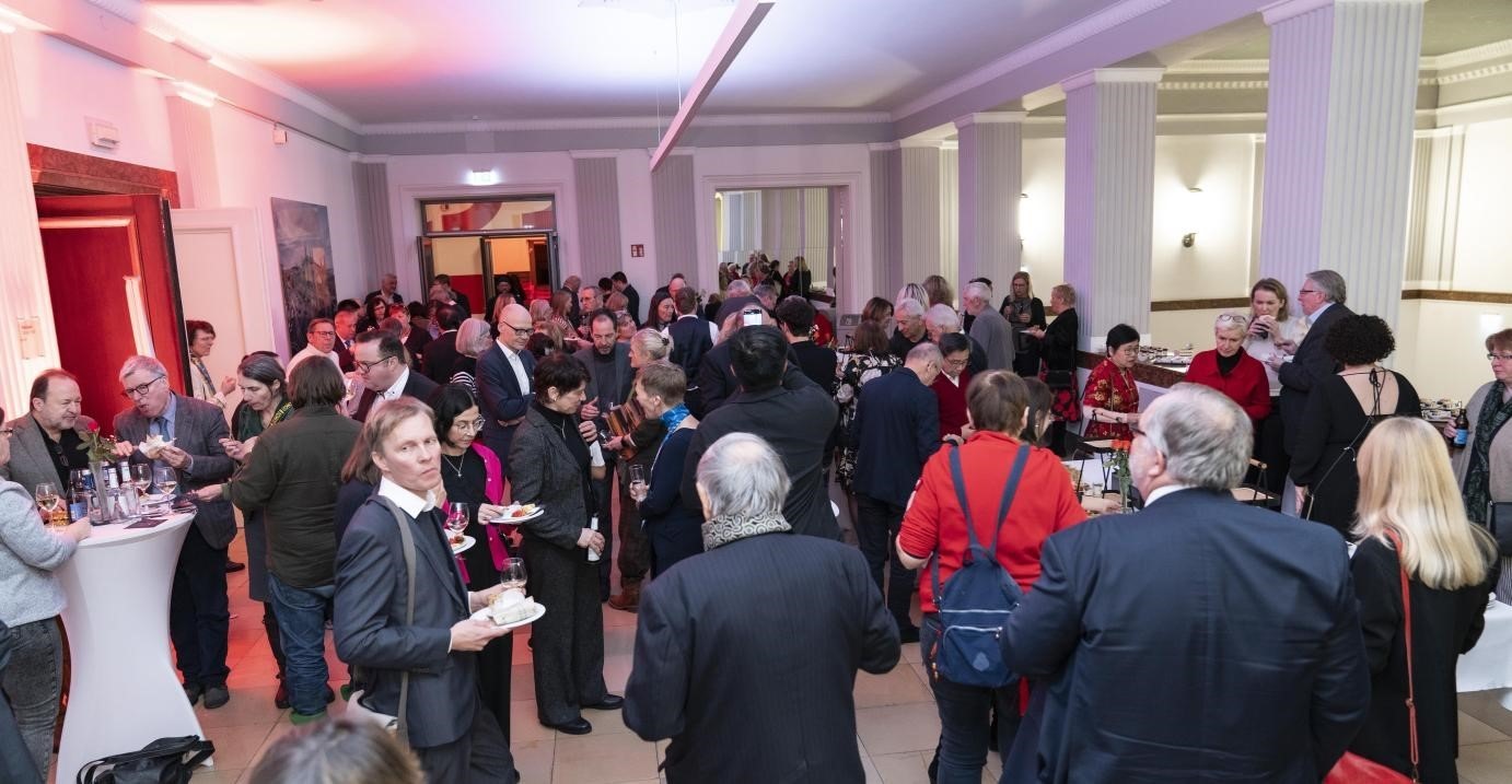 圖為新春酒會(huì)現(xiàn)場(chǎng)。紐倫堡-埃爾蘭根孔子學(xué)院供圖