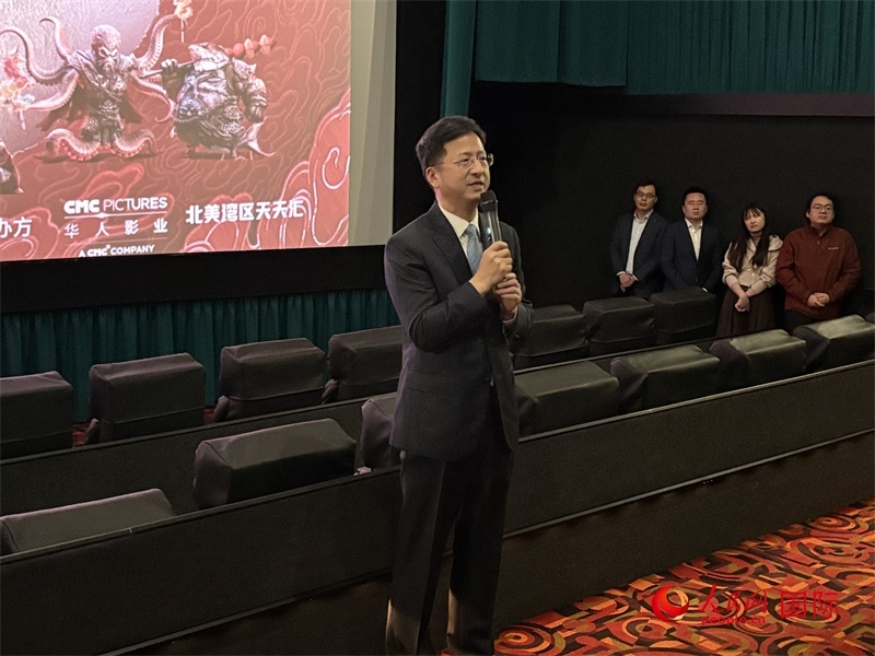 中國駐舊金山總領事張建敏現(xiàn)場致辭 鄧圩攝