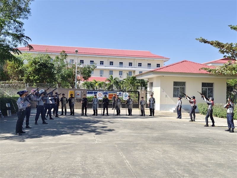 馬德島港港口設(shè)施安全聯(lián)合演習現(xiàn)場 -中緬油氣管道公司供圖