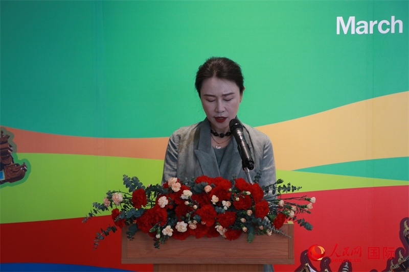 華彬文化基金會秘書長盧戰(zhàn)發(fā)表講話。朱瀟逸攝