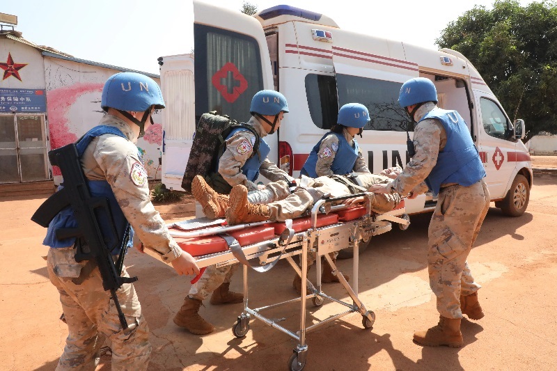 演練現(xiàn)場。張曉昆攝。