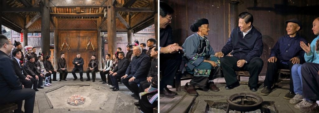 左圖由新華社記者謝環(huán)馳拍攝；右圖由新華社記者蘭紅光拍攝。