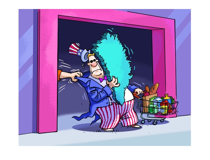 漫畫作者：馬宏亮（人民網(wǎng)版權(quán)圖片，未經(jīng)授權(quán)請(qǐng)勿轉(zhuǎn)載。）