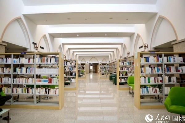 圖為吉布提國家圖書館一角。人民網(wǎng) 塔里克·易卜拉欣攝
