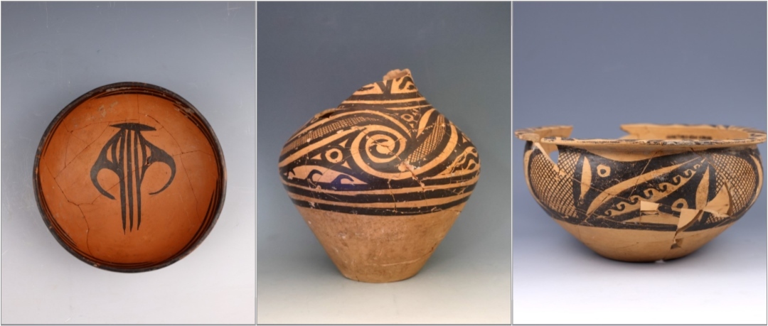甘肅臨洮寺洼遺址出土的馬家窯類型彩陶。全國十大考古新發(fā)現(xiàn)活動辦公室供圖