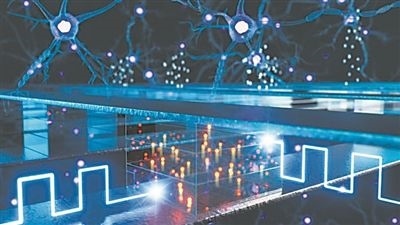 使用電化學隨機存取存儲設備進行內存計算（藝術圖）。圖片來源：韓國浦項科技大學